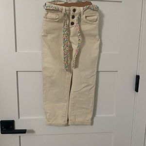 Vertbaudet white cotton pants